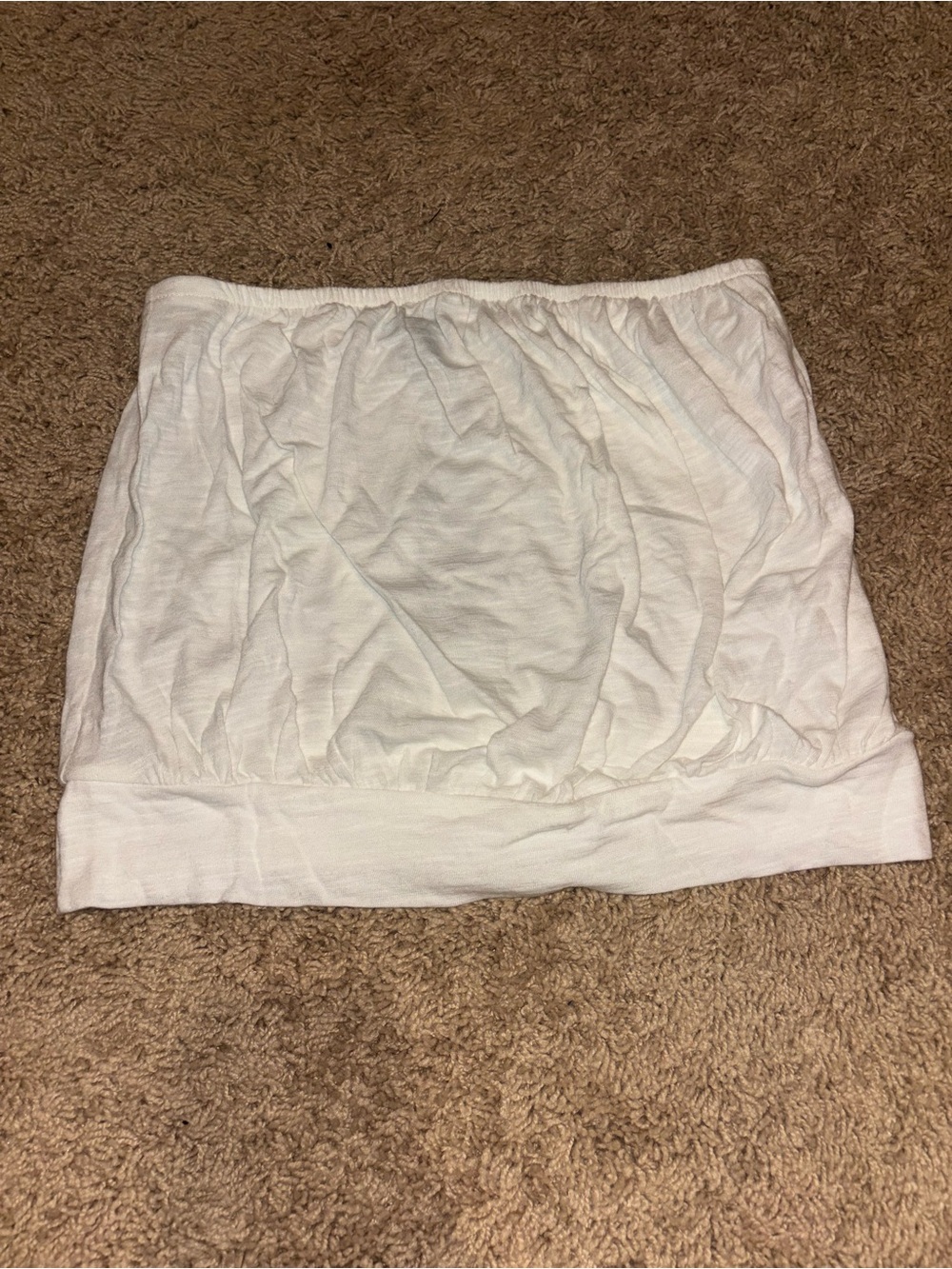 Express White Stretch Bandeau Tube Top